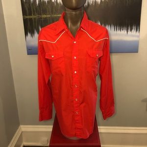 High Noon Vintage Pearl Snap Button Down Shirt